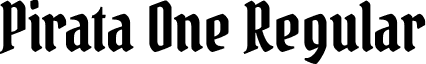 Pirata One Regular font - PirataOne-Regular.ttf