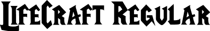 LifeCraft Regular font - LifeCraft_Font.ttf
