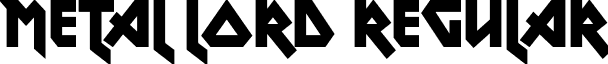 Metal Lord Regular font - metal lord.otf