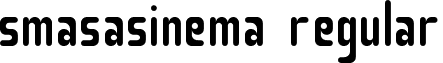 Smasasinema Regular font - smasasinema.ttf