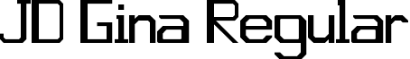 JD Gina Regular font - jd_gina.ttf