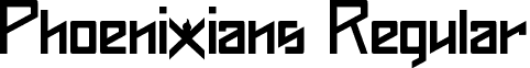 Phoenixians Regular font - Phoenixians.otf