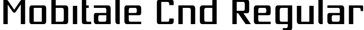 Mobitale Cnd Regular font - Mobicrg.otf