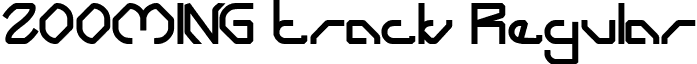 ZOOMING track Regular font - ZOOMING track.ttf