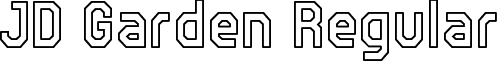 JD Garden Regular font - jd_garden.ttf