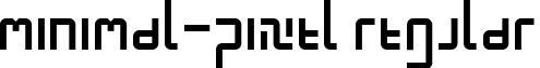 minimal-pixel Regular font - minimal-pixel.ttf