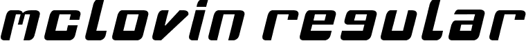 mclovin regular font - mclovin_medium.ttf