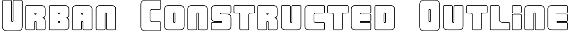 Urban Constructed Outline font - Urban Constructed-Outline.ttf