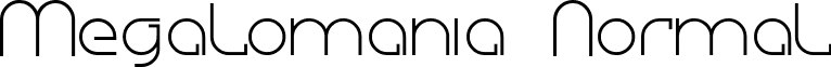 Megalomania Normal font - MEGAN___.TTF