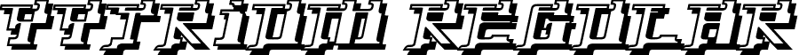 Yytrium Regular font - YYTRIUMD.TTF