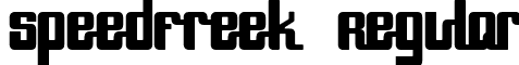 SpeedFreek Regular font - SPEEF___.TTF