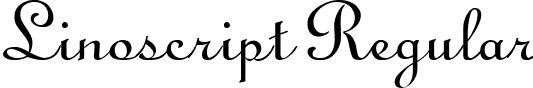 Linoscript Regular font - Linoscript.ttf