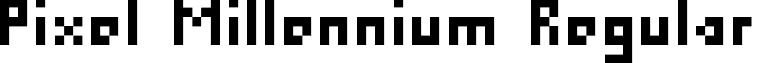 Pixel Millennium Regular font - Pixel Millennium.ttf