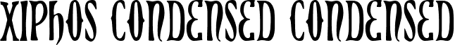 Xiphos Condensed Condensed font - xiphosc.ttf