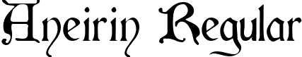 Aneirin Regular font - ANEIRIN_.TTF