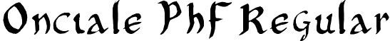 Onciale PhF Regular font - Onciale PhF01.ttf