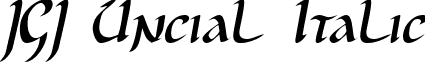 JGJ Uncial Italic font - JGJUI___.TTF