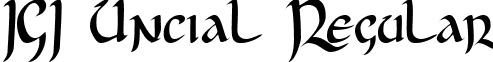 JGJ Uncial Regular font - JGJUNCIA.TTF