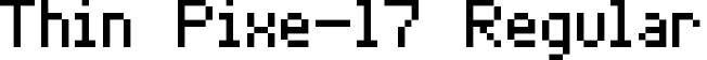 Thin Pixe-l7 Regular font - thin_pixel-7.ttf