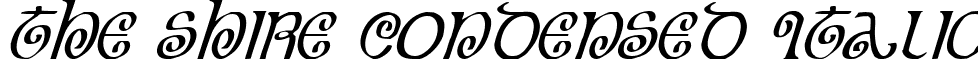 The Shire Condensed Italic font - theshireci.ttf