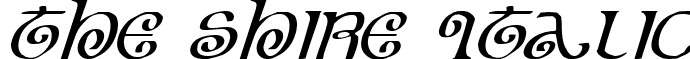 The Shire Italic font - theshirei.ttf