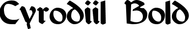 Cyrodiil Bold font - Cyrodiil Bold.otf