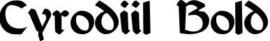 Cyrodiil Bold font - Cyrodiil Bold.ttf