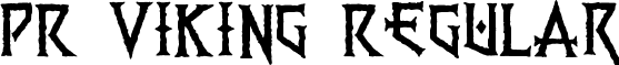 PR Viking Regular font - PR Viking.ttf
