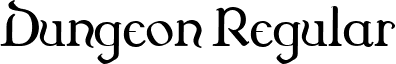 Dungeon Regular font - DUNGRG__.TTF