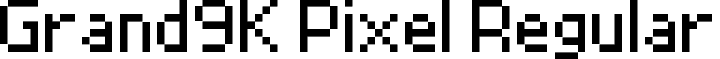 Grand9K Pixel Regular font - Grand9K Pixel.ttf