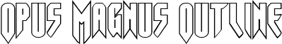 Opus Magnus Outline font - opusmagnusout.ttf