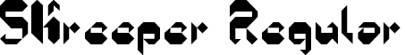 5Kreeper Regular font - 5Kreeper.ttf