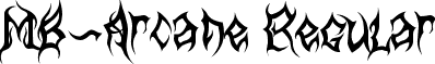 MB-Arcane Regular font - MB-Arcane_Font.ttf