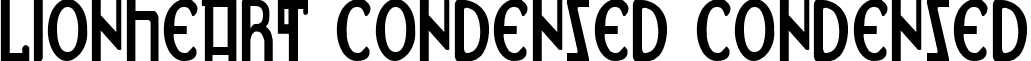 Lionheart Condensed Condensed font - lionv2c.ttf