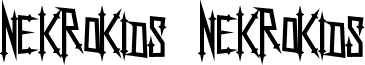 NekroKids NekroKids font - NekroKids.ttf