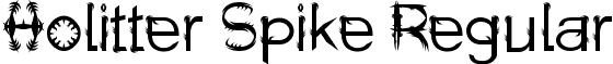 Holitter Spike Regular font - Holitter_Spike.ttf
