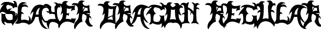 Slayer Dragon Regular font - Slayer Dragon.ttf