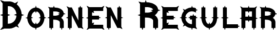 Dornen Regular font - DORNEN__.TTF