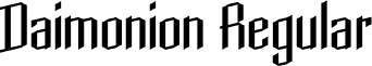 Daimonion Regular font - Daimonion-Regular.otf