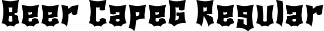 Beer CapeG Regular font - gomarice_beer_cape.ttf