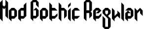 Mod Gothic Regular font - mod_gothic.ttf
