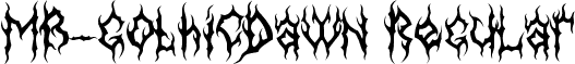 MB-GothicDawn Regular font - MB-GothicDawn_Font.ttf