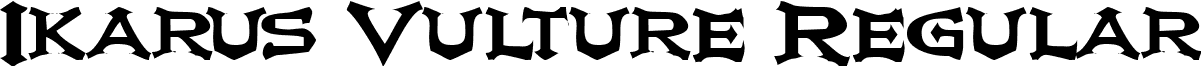 Ikarus Vulture Regular font - IKARV___.TTF