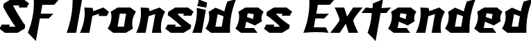 SF Ironsides Extended font - SF Ironsides Extended Italic.ttf