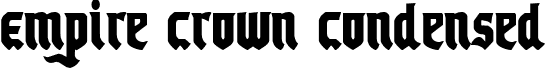 Empire Crown Condensed font - empirecrowncond.ttf
