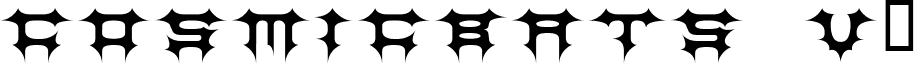 CosmicBats V1 font - COSMBV__.TTF