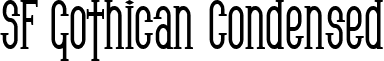 SF Gothican Condensed font - SF Gothican Condensed Bold.ttf