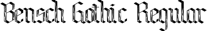 Bensch Gothic Regular font - BenschGothicFlames.ttf