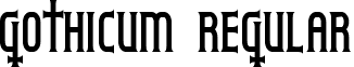 Gothicum Regular font - gothicum.ttf