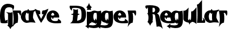 Grave Digger Regular font - GRAVD___.TTF